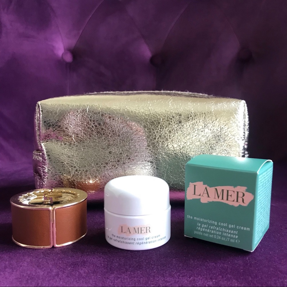 La Mer Gel Cream, Hair Tie, VS Gold Pouch